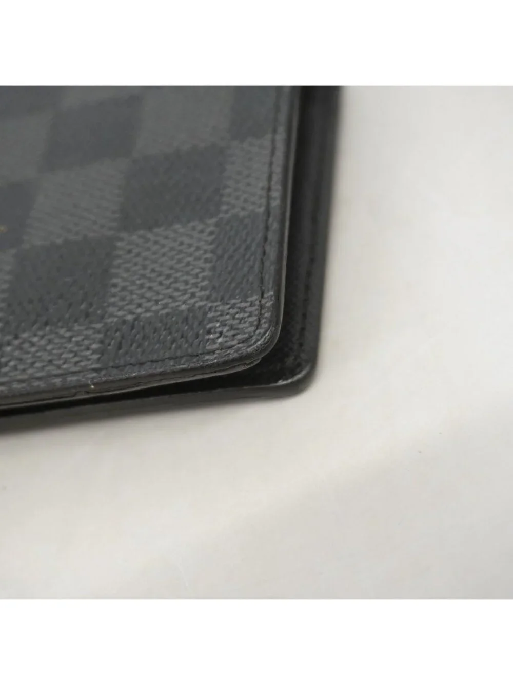 Louis Vuitton Wallet Damier Graphite Portefeuille Brazza Black Gray